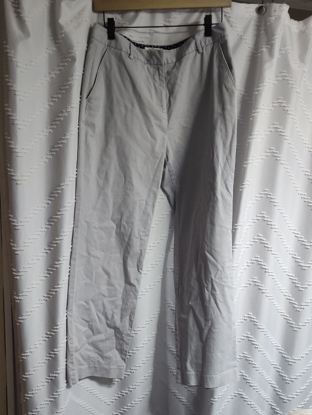 Talbots Light Gray Women's Straight Leg Trousers